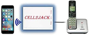 Cell2Jack -Cellphone to Home Phone Adapter - Make and Receive Cell Phone Call on Your landline Phone Free