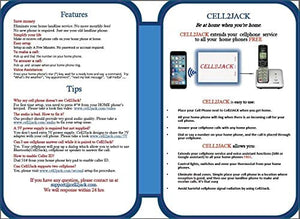 Cell2Jack -Cellphone to Home Phone Adapter - Make and Receive Cell Phone Call on Your landline Phone Free